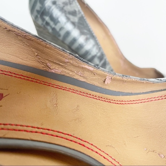 Miss Sixty Pumps Gray Leather Alligator print pumps 38.5/8 - Picture 10 of 11